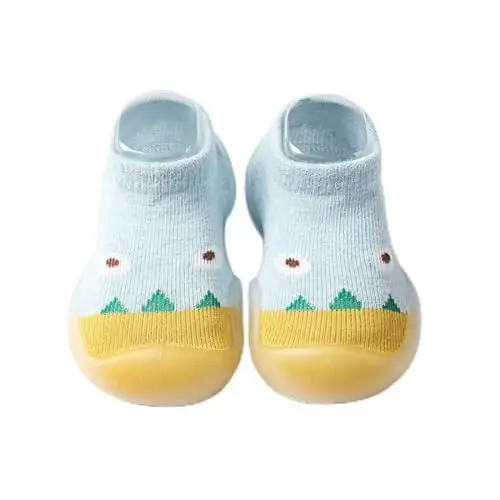 Kqwfsiu Baby Sock Shoes Boys Girls First Walking Shoes Non Slip Lightweight Toddler Infant Indoor Outdoor 