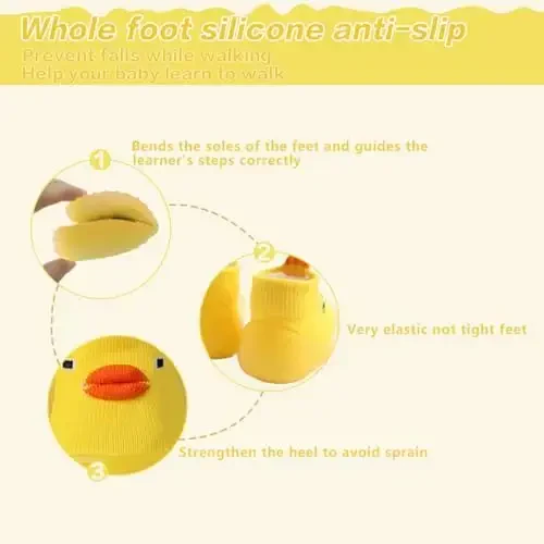 Kqwfsiu Baby Sock Shoes Boys Girls First Walking Shoes Non Slip Lightweight Toddler Infant Indoor Outdoor - 4