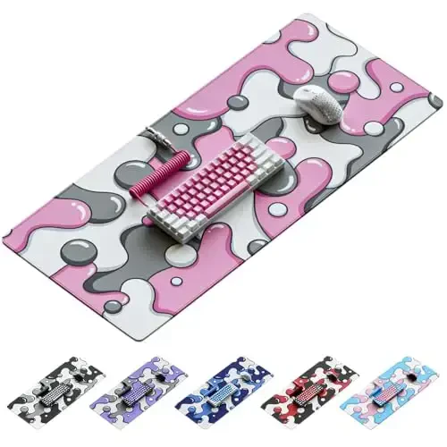 Kraken Gaming Mouse Pad Large Pushti XXL O'yin Mouse Padi - Klaviatura uchun Stol Mat - Qalin Hunarmandchilik Mousepadi Stol uchun (Kvars Tushishi) - KRAKEN KEYBOARDS