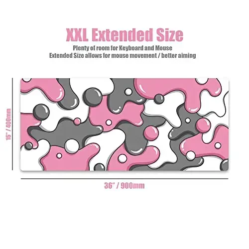 Kraken Gaming Mouse Pad Large Pushti XXL O'yin Mouse Padi - Klaviatura uchun Stol Mat - Qalin Hunarmandchilik Mousepadi Stol uchun (Kvars Tushishi) - 2