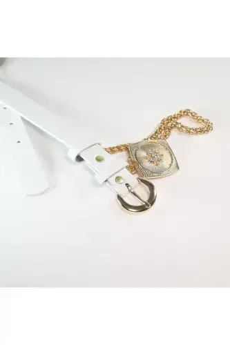 Kral Zanjirli Medalyon Batafsil Ayollar Shim Kamari, Kurtka Kamari, Ko'ylak Kamari, Ko'ylak Kamari-OQ - 7