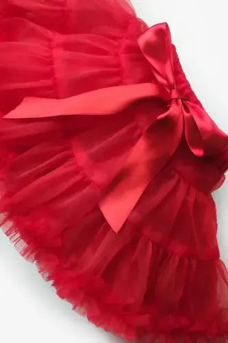 Красная Детская Юбка-Пачка - Bonita-Красный - 4