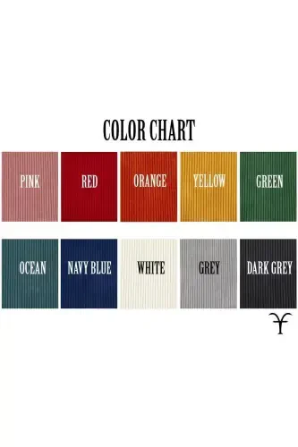 Красная Элегантная Ручной Работы Толстая Вельветовая Косметичка в Рубчик - Красная - 5