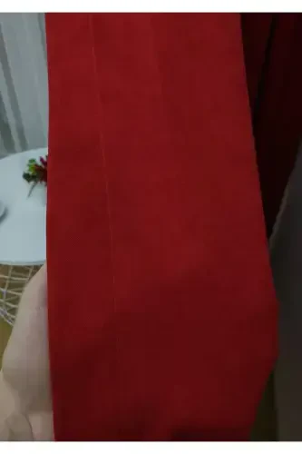 Красный Однотонный Фон Занавес, Прямой Пошив Без Складок, Экстрафор Со Сборкой, Одно Полотно-Красный - 8