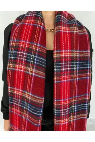 Красный Шотландский Шарф-Красный - 4