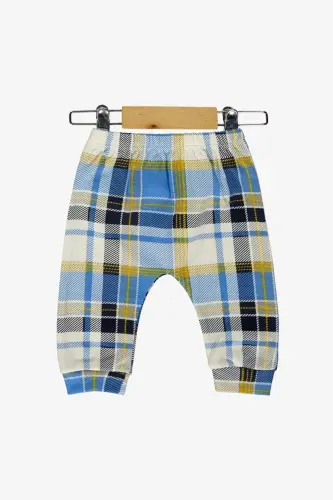 Kravatlı Penguen Badi , Pantolon , Şapka Penye Takım MNK0587 MAVİ - MAVİ - MNK BABY&KIDS (1)