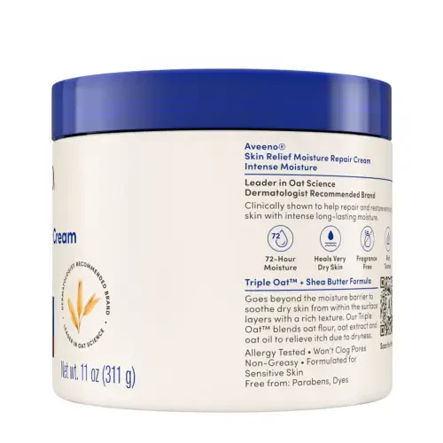 Крем Aveeno Skin Relief для интенсивного увлажнения очень сухой кожи, 11 унций - 8