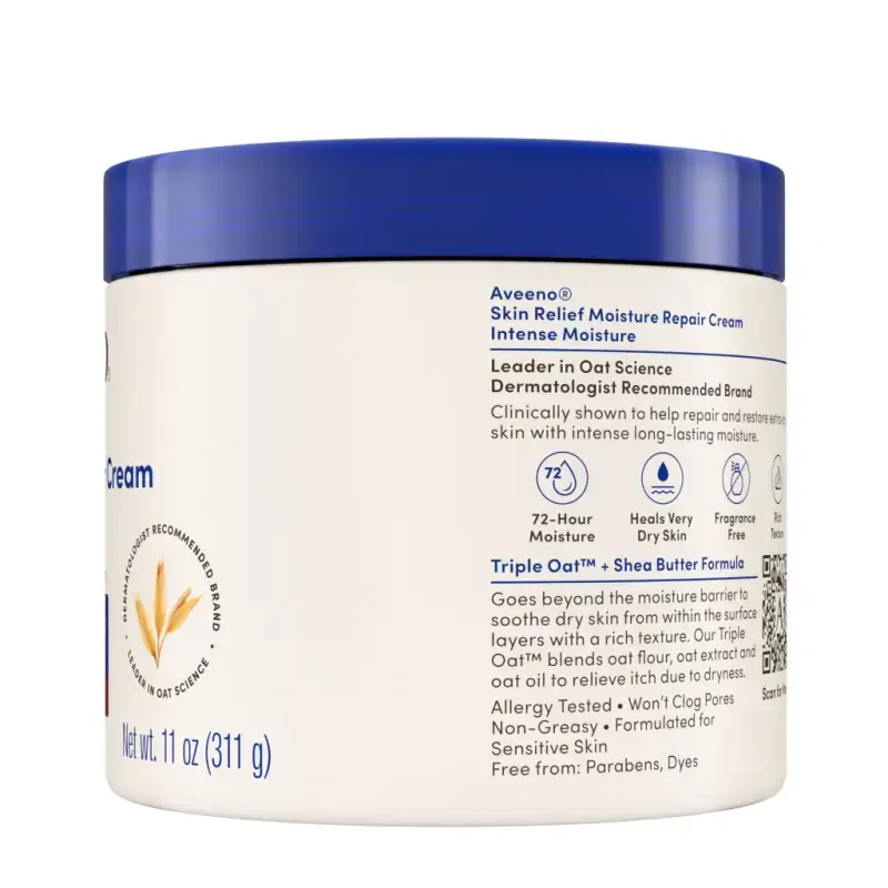 Крем Aveeno Skin Relief для интенсивного увлажнения очень сухой кожи, 11 унций - 8
