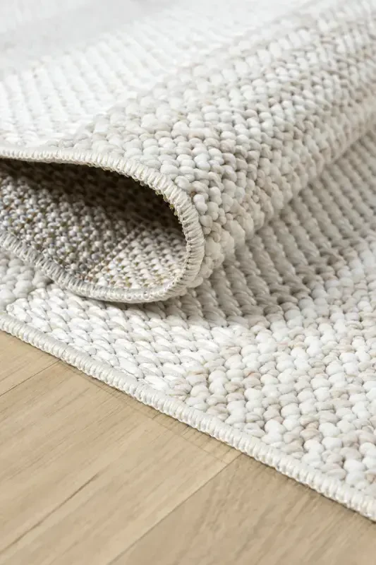 Krem Bej Yumshoq To'qima Gilam Kilim Salon Oshxona Koridor Yo'lak To'quv Mashina Gilami 0017-Krem 15 - 7