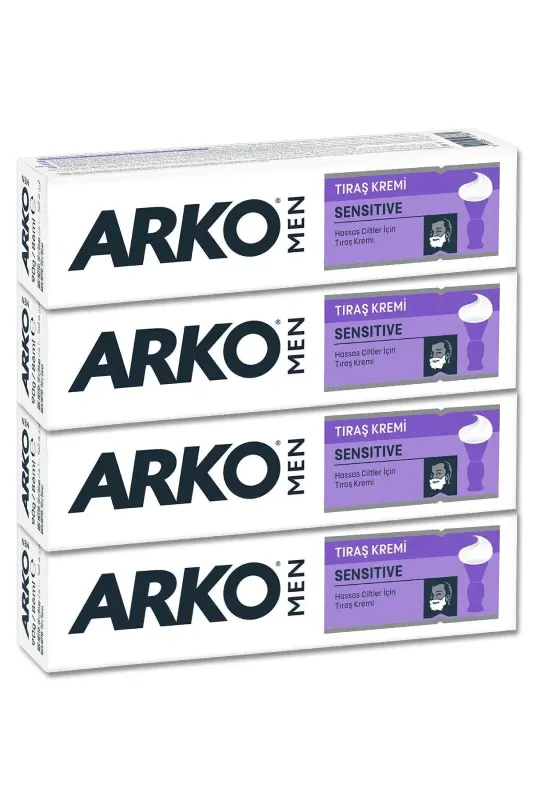 Крем для бритья для чувствительной кожи 4x90гр - ARKO MEN