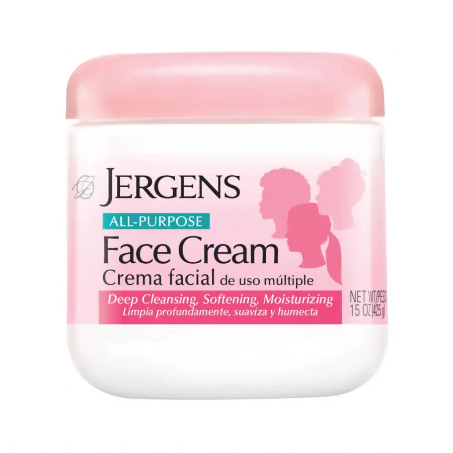 Jergens All Purpose Face Cream, Deep Cleansing Moisturizer, Lotion for Dry Skin, 15 fl oz - 1