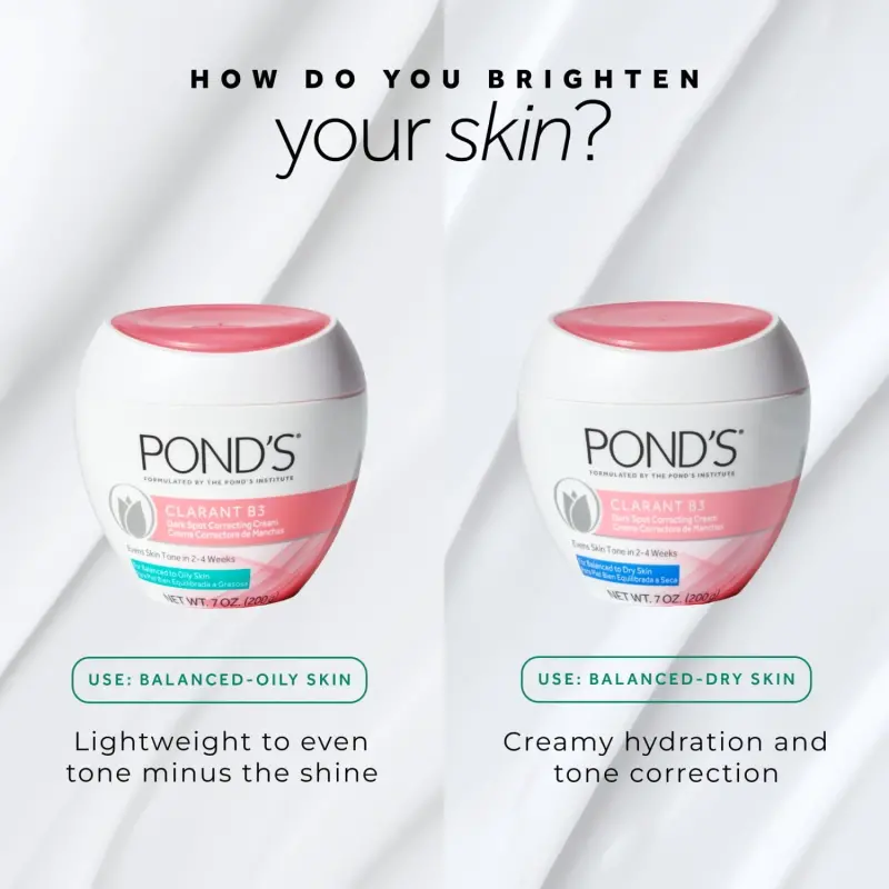 Крем для лица Pond's Correcting Facial Cream Clarant B3 Крем-корректор против темных пятен для сухой кожи 7 унций - 7