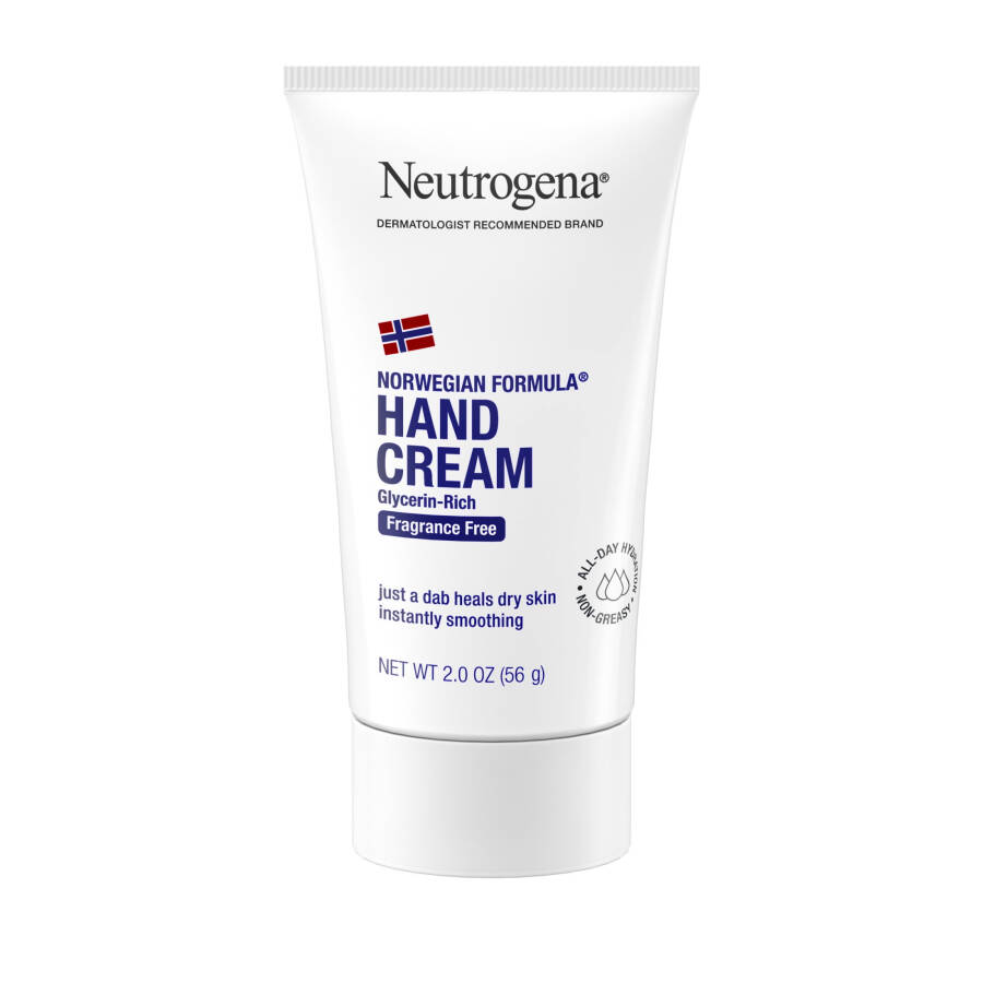 Neutrogena Norwegian Formula Dry Hand and Body Cream, Fragrance-Free Lotion, 2 oz - 2