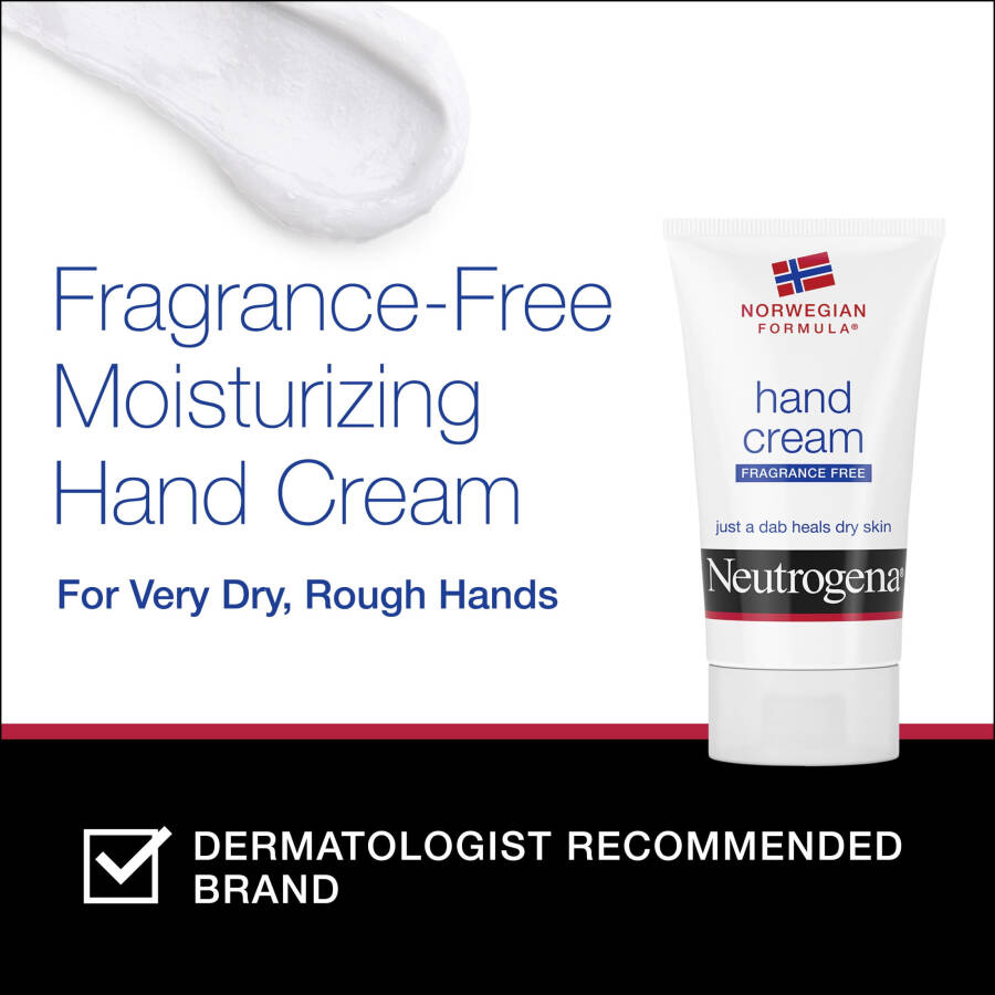 Neutrogena Norwegian Formula Dry Hand and Body Cream, Fragrance-Free Lotion, 2 oz - 5