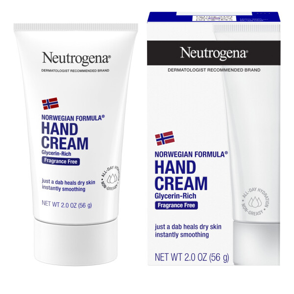 Neutrogena Norwegian Formula Dry Hand and Body Cream, Fragrance-Free Lotion, 2 oz - 9