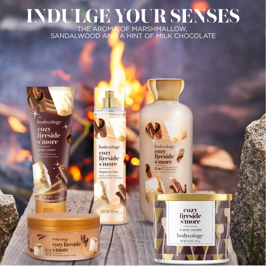 Крем для тела Bodycology с маслом ши, Cozy Fireside S'more, 8 унций - 5