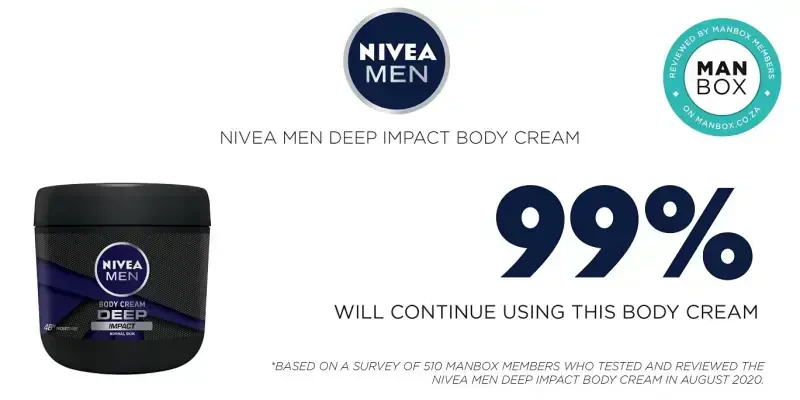 Крем для тела Nivea Men Deep Impact для нормальной кожи - 13,5 жидких унций / 400 мл - 4