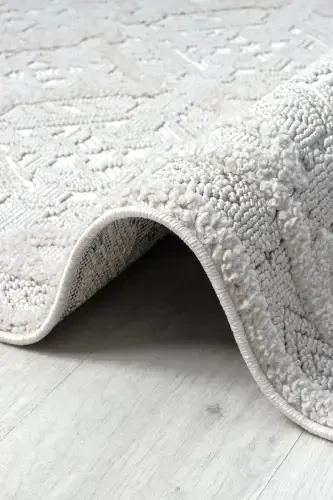 Bukleli Modern Dokuma Halı Yumuşak Yolluk Oturma Odası Salon Halısı - Eliz Home (1)