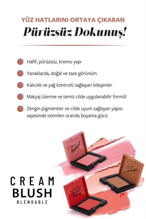 Krem Ruj - Cream Blush 42 Rosery - 5