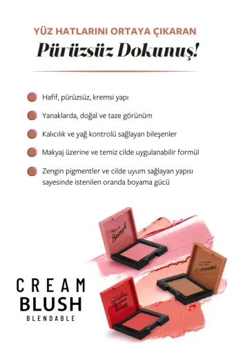 Крем-румяна - Cream Blush 44 Blossom - 4