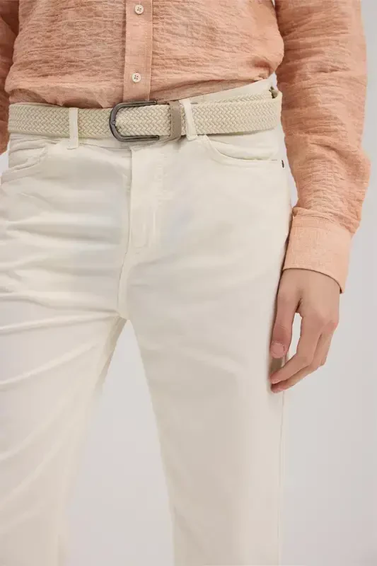 Krem Slim Fit 5 choʻntakli sport shim - 3