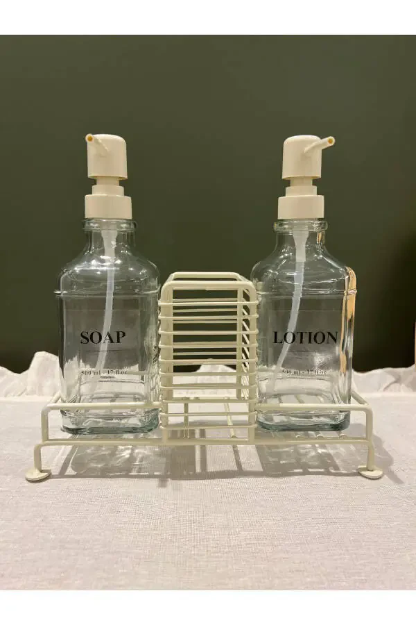 Кремли 2-ли турувчи крем совунлик шиша - 5