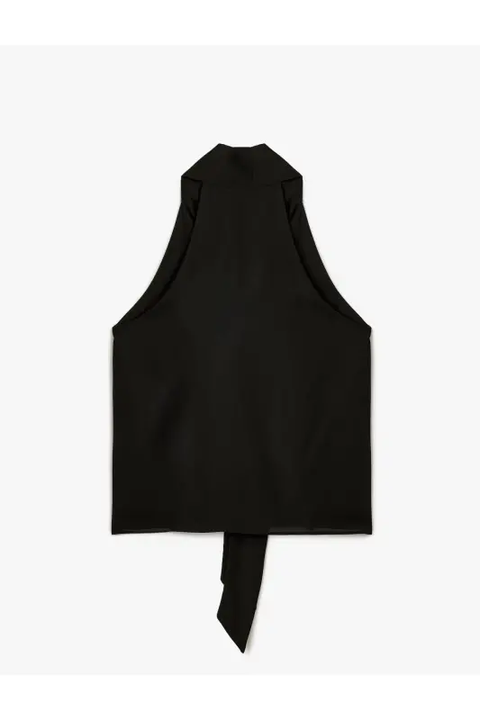 Krep Mato Aksessuar Tafsilotli Sharf Bog'lash Tafsilotli - 4