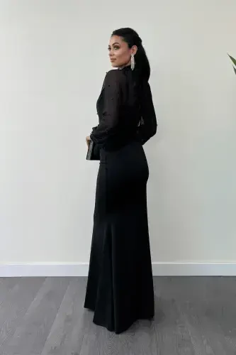 Krep Mato Inji Bolero Tafsilotli Balik Libos - QORA-QORA - 5