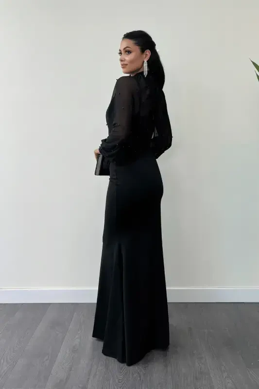 Krep Mato Inji Bolero Tafsilotli Balik Libos - QORA-QORA - 5