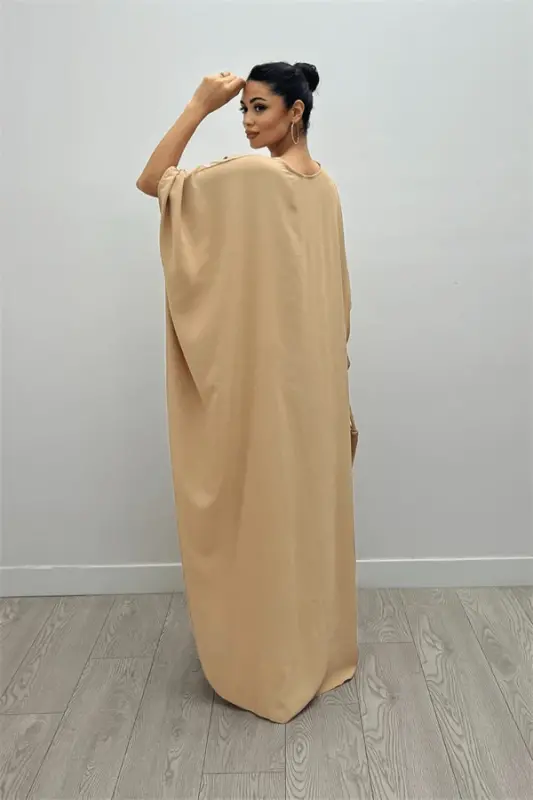 Kreps Jessika mato kiyimidan Yarasa qo'lli kiyim - QAYMOQ - 5