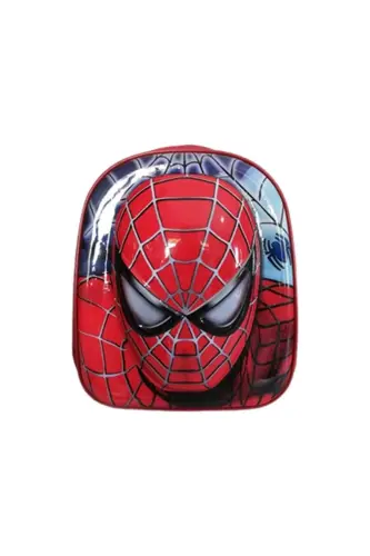 kreş & Anaokulu Çocuk Sırt Çantası ÖRÜMCEK SPDERMAN Karakter 3-6 Yaş 5d Kabartmalı Kumaş Okul Çantas - kırmızı - 5