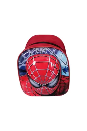 kreş & Anaokulu Çocuk Sırt Çantası ÖRÜMCEK SPDERMAN Karakter 3-6 Yaş 5d Kabartmalı Kumaş Okul Çantas - kırmızı - 6
