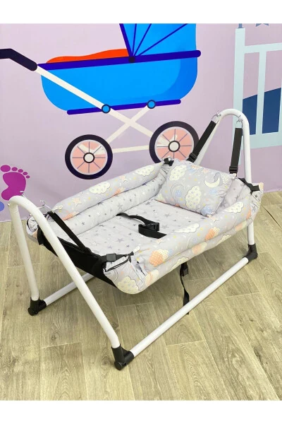 Кресло-качалка для малыша с ремнями безопасности + подушка в подарок - TURHAN BEBE