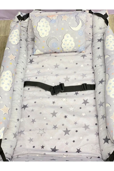 Кресло-качалка для малыша с ремнями безопасности + подушка в подарок - 3