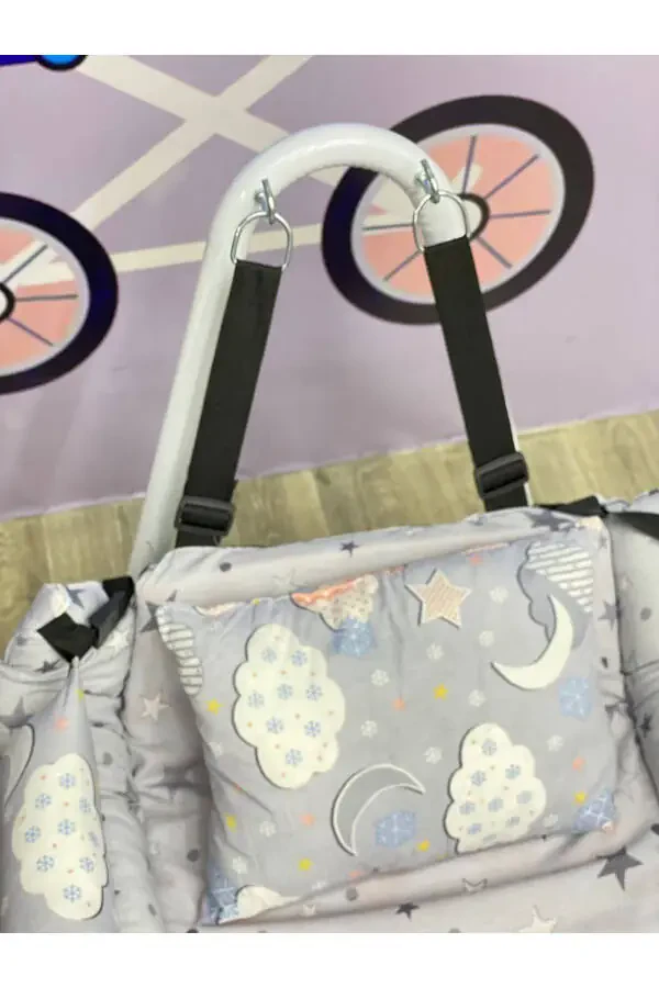 Кресло-качалка для малыша с ремнями безопасности + подушка в подарок - 4