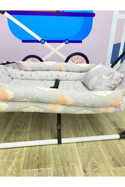 Кресло-качалка для малыша с ремнями безопасности + подушка в подарок - 5