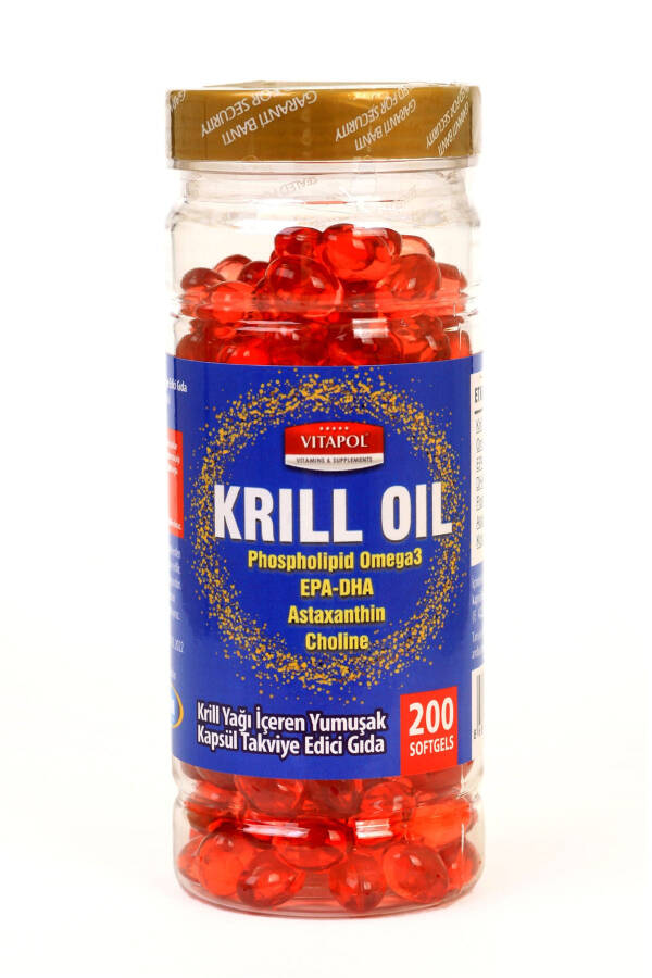 Krill Oil Complex Astaxanthin Choline Phosphatidylserine Omega3 Epa Dha 200 Softgels - 1