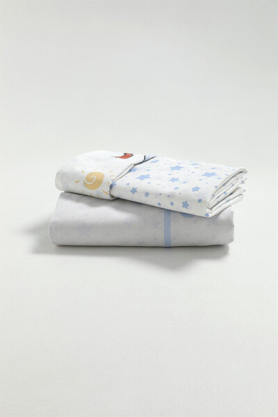 Kristal Sailing Ranforce Baby Bedding Set - Blue - TAÇ (1)