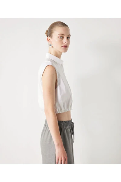 Kristal taş şeritli gömlek - İPEKYOL (1)