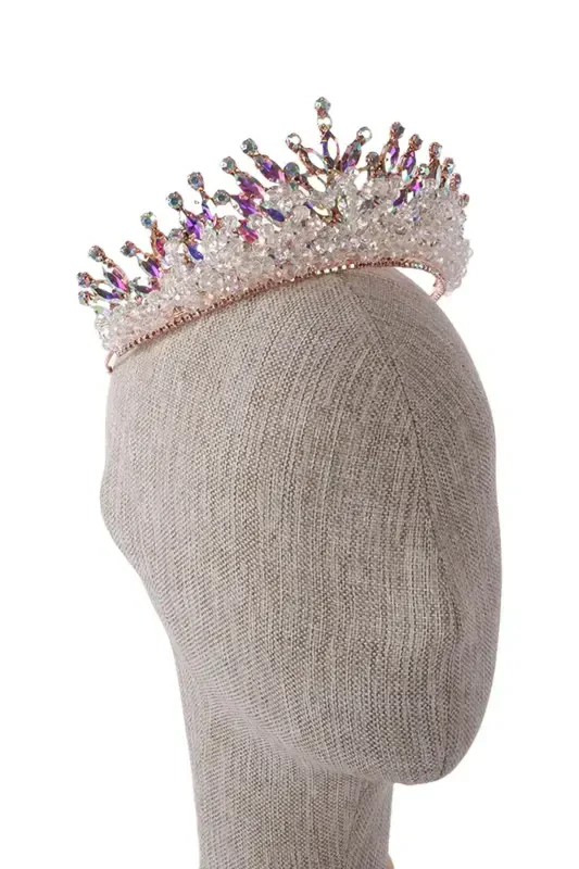 Кристалл ташлы бончук сюслемели гелин кына дюгюн таджы джанджанлы-джанджанлы - 7