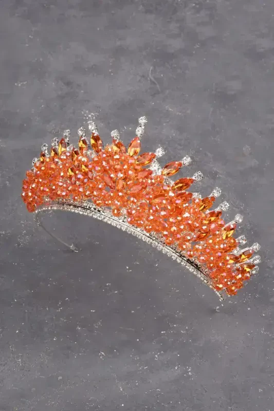 Кристалл ташлы бонжук сюслемели гелин кына дюгюн таджы Турунджу-Турунджу - 3