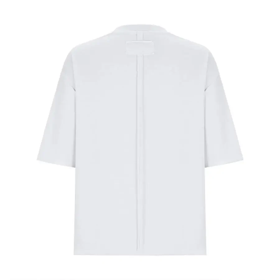 Кроп-топы для женщин, модные футболки с коротким рукавом и круглым вырезом, свободные футболки с карманами и рисунком на спине. - 7