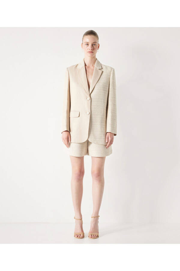 Kroshe bezatilgan blazer - 12