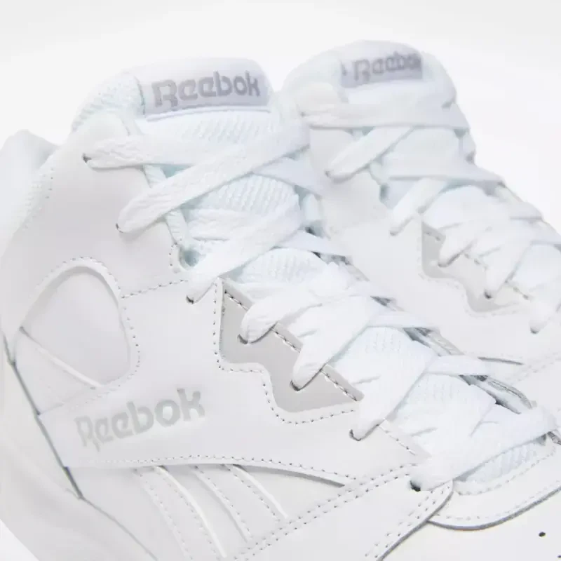 Кроссовки BB4500 Hi 2 для мужчин высокие верхние, белые, однотонные, серые, из кожи, баллистической сетки - 3