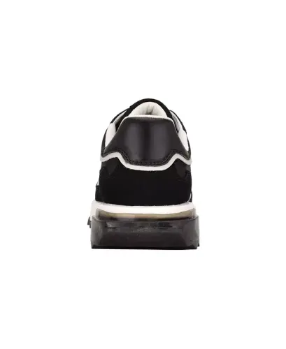 Кроссовки Calvin Klein Women's Magalee Casual Logo Lace-Up Sneakers — чёрный, серебристый, серый - 3