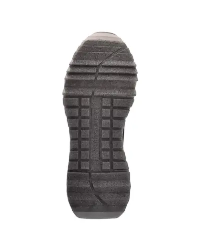 Кроссовки Calvin Klein Women's Magalee Casual Logo Lace-Up Sneakers — чёрный, серебристый, серый - 10