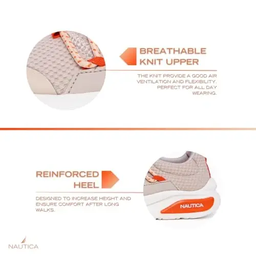 Кроссовки Nautica Kids Athletic Slip-On — удобные кроссовки на шнурках-резинках для мальчиков и девочек — стильная и поддерживающая обувь для активных детей (для детей старшего/младшего возраста/малышей) - 6