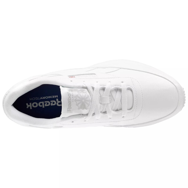 Кроссовки Reebok Mens Classic Renaissance White Steel V67020 из кожи для мужчин с комфортом - 4