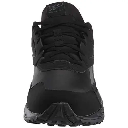 Кроссовки Reebok Mens Ridgerider 5.0 из кожи для ходьбы черного, серого и красного цвета - 3