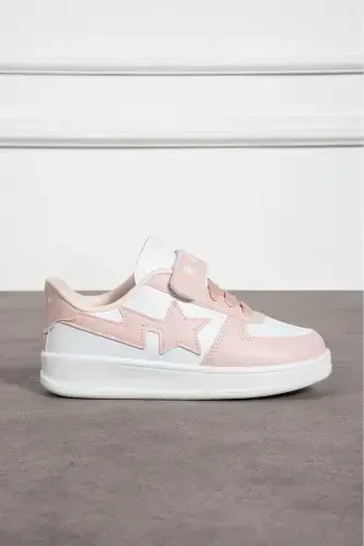 Кроссовки школьные на липучках - белые - 3